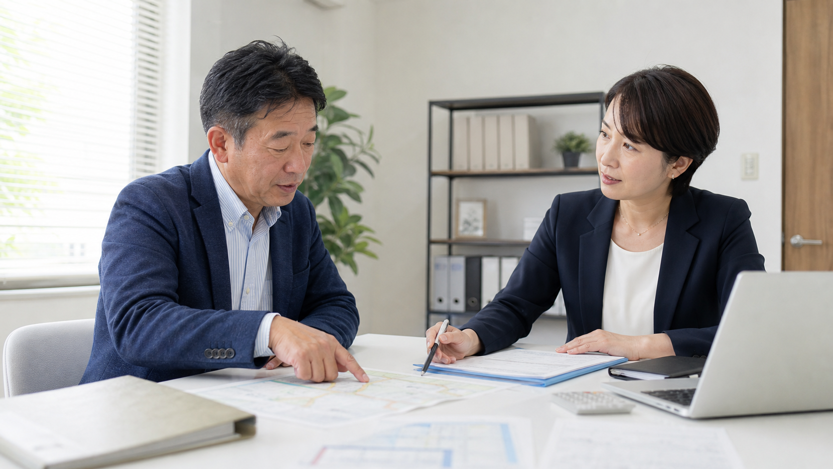 町田の地域企業オーナーが商圏・賃貸借・保証条件をM&Aアドバイザーと整理する場面